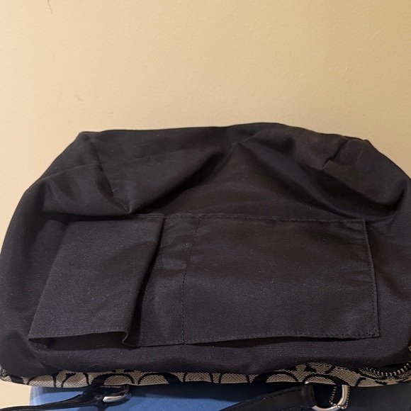 Coach Black & Gray Signature Shoulder Bag Coach Outlet | Coach Handbag - Picture 10 of 14